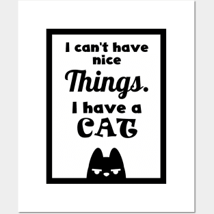 Fun cat frase - English Posters and Art